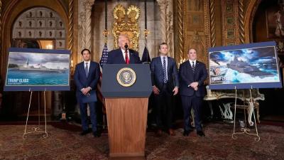 特朗普宣布：美国将建造两艘“特朗普级”新型战舰，这将是美军“最快、最大的战舰”，战斗力将比现有舰艇“强大百倍”