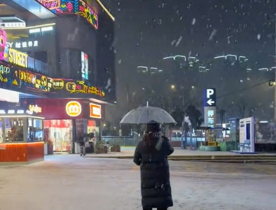 荆州连发暴雪预警！2026年荆州第一场雪下起来了