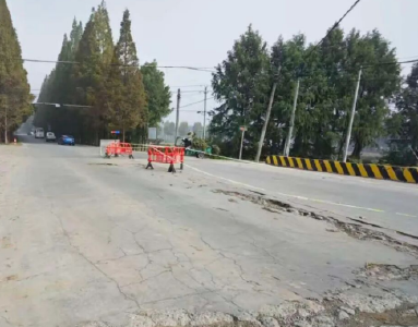 荆州经开区沙洪公路观北渠桥维修工程施工过半 预计下月恢复通行