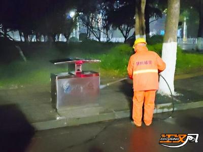 环卫保洁“不打烊” 节后保障“不断档”：沙市城管全力保障节后市容洁净有序