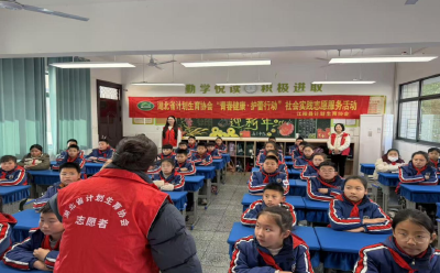 江陵县计生协联合郝穴小学开展“青春健康.护蕾行动” 