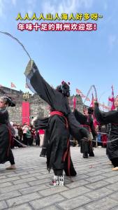 人人人人山人海人好多呀~ 年味十足的荆州欢迎您！