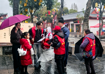 春节我在岗 | 风雨坚守一线暖新春  志愿护航荆州文旅热