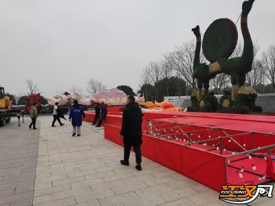 荆州园博园新春灯会即将启幕 楚风年味点亮新春