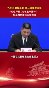 九州名城焕新彩 骏马腾骧中国年，90亿斤粮  32年鱼产第一 ！彰显荆州硬核农业担当
