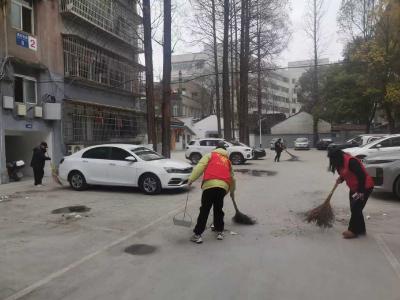 荆州区通会桥社区：开展冬春季爱国卫生运动