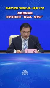 荆州市自然资源和城乡建设局党组书记王婷：聚焦流程再造，推动审批服务“集成办、高效办”