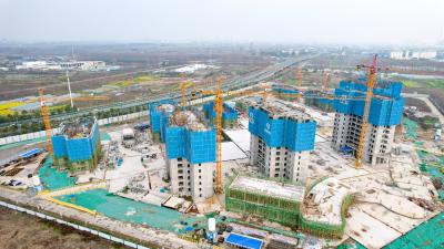 荆州经开区老机场片区保障房项目“拔节生长”