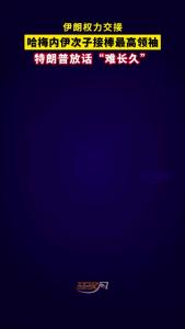 哈梅内伊次子接棒最高领袖.mp4