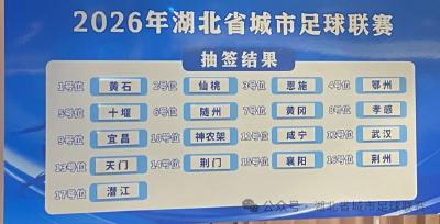赛程正式公布 2026年湖北省城市足球联赛抽签仪式成功举行