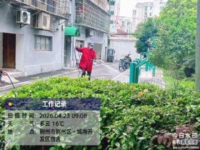 荆州区城南街道：聚焦三无小区消杀  守护居民健康安全