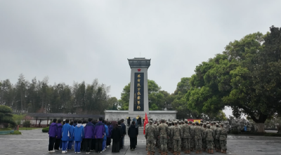 石首市举行清明祭英烈主题党团日活动
