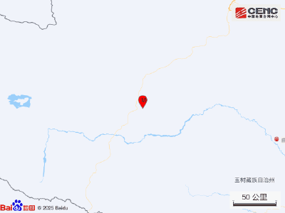 青海玉树州曲麻莱县发生3.4级地震