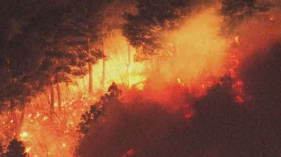 日本发生大规模山林火灾 约2000人被疏散