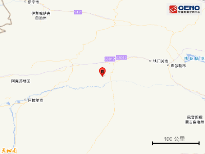 新疆阿克苏地区库车市发生3.1级地震
