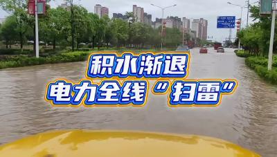积水渐退，电力全线“扫雷”