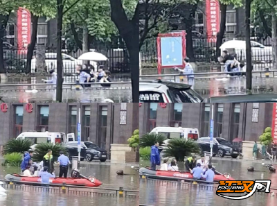 迎战强降雨 | 荆州：风雨护医路 民警蹚水背娃暖人心