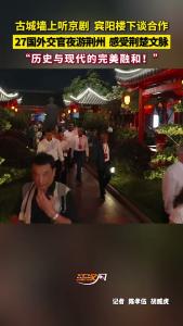 古城墙上听京剧，宾阳楼下谈合作！27国外交官夜游荆州，感受荆楚文脉！