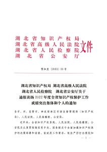 石首一人荣获“2022年度全省知识产权保护工作成绩突出个人”