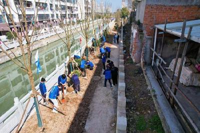 石首市总工会开展“环保先锋植绿，携手共建治水”主题活动