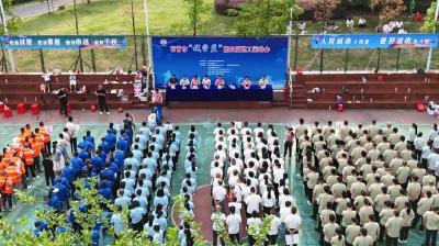 石首市城管局举行第四届“城管蓝”职工运动会