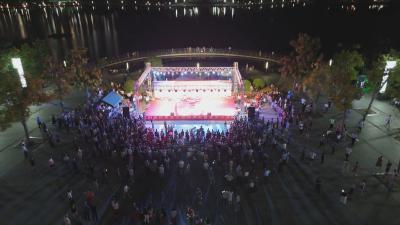 荆州市庆祝中华人民共和国成立75周年曲艺精品展演暨石首第五届大众曲艺音乐晚会举行