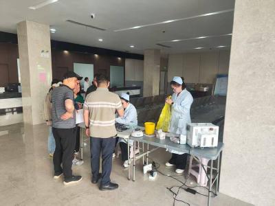 石首市桃花山镇卫生院组织开展无偿献血活动