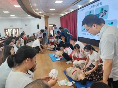 石首市急救中心为年轻干部开展急救知识与技能培训