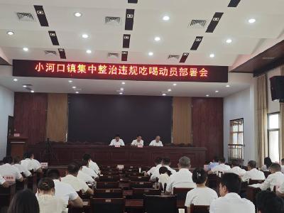 石首市小河口镇召开集中整治违规吃喝动员部署会议