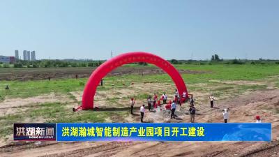 洪湖瀚城智能制造产业园项目开工建设 