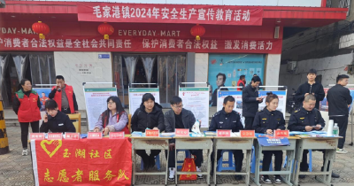 毛家港镇开展2024年安全生产宣传教育活动