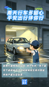 讲文明 树新风丨雨天行车多留心 平安出行伴你行