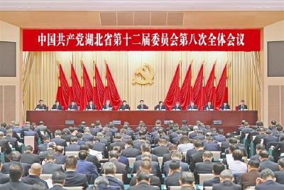 中共湖北省委十二届八次全体会议举行