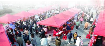 “春风”送暖惠民生 ——2025年宜昌市“春风行动”暨就业援助月首场专场招聘会侧记