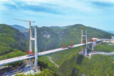 宜来高速柴埠溪特大桥建设稳步推进 