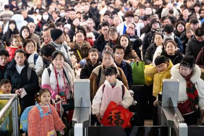 新春走基层丨武汉三座火车站绘出春运“立体拼图”