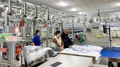 湖北合生纺织公司月产能超1100吨