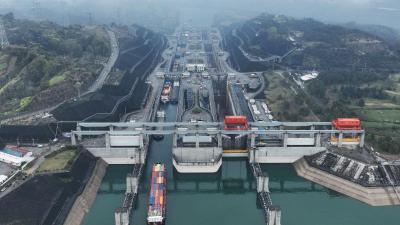 三峡枢纽一季度通过量达3623.3万吨