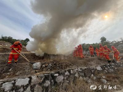 筑牢森林防火“铜墙铁壁”，宜都这两个村联合演练促实战