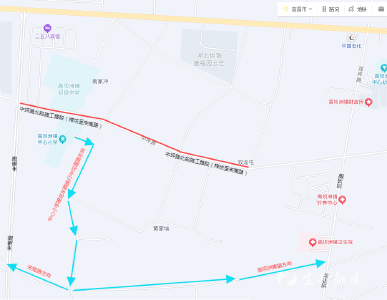 关于高坝洲镇中坪路北段道路施工的通告