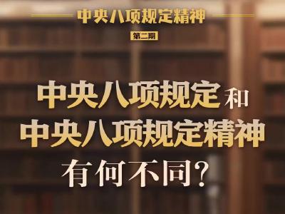 中央八项规定和中央八项规定精神有何不同？