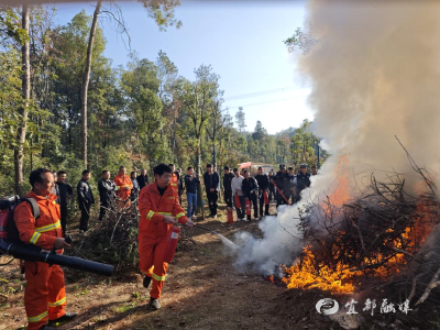 聂家河镇开展2025年冬季森林防灭火应急演练
