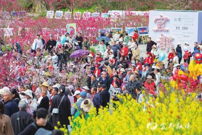 【湖北日报】花海里听宣讲 市集里逛春天