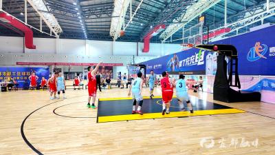 全市职工篮球联赛举行第26场比赛
