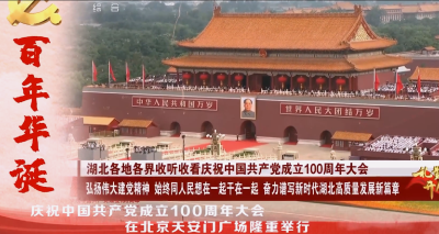 这里是湖北｜庆祝中国共产党成立100周年大会在京举行 荆楚儿女心潮澎湃