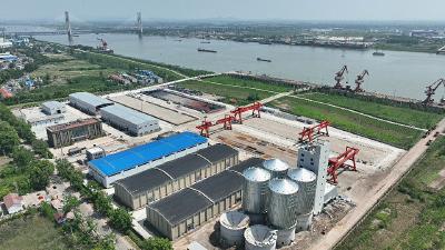 三江港枢纽集疏运基地一期项目（粮食储备基地）即将投用