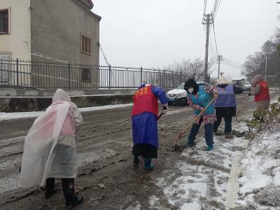 樊口街道妇联：巾帼志愿清雪除冰冬日暖