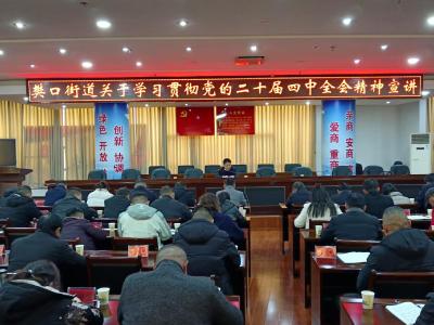 全面推动全会精神在樊口落地生根开花结果