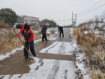 风雪护行！燕矶镇多方联动织密民生安全网