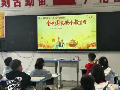 筑牢安全防线 共护家国平安——葛店经开区岳陂小学开展全民国家安全教育日系列活动